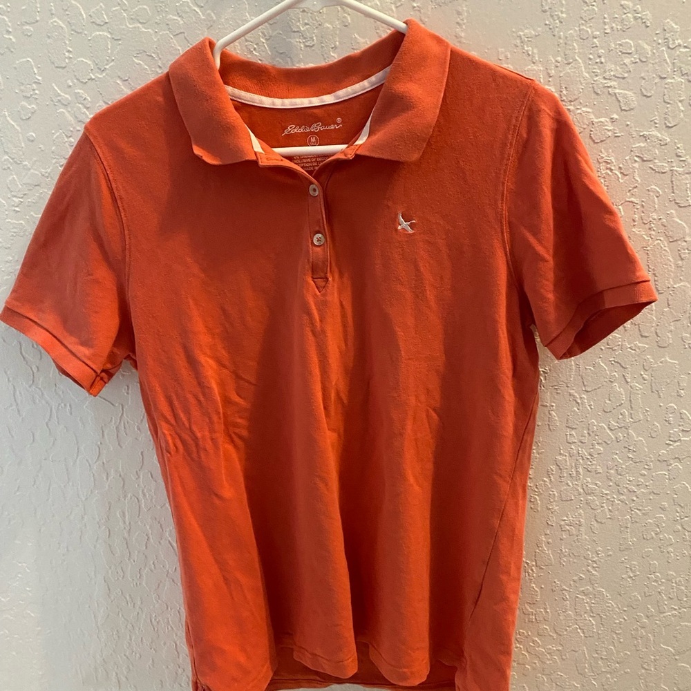 Eddie Bauer Salmon Polo Shirt